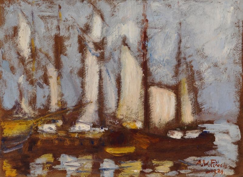 Sailing Vessels as a canvas print