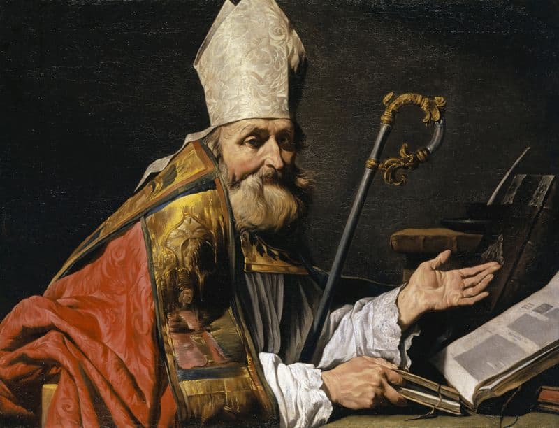 Saint Ambrose as a canvas print