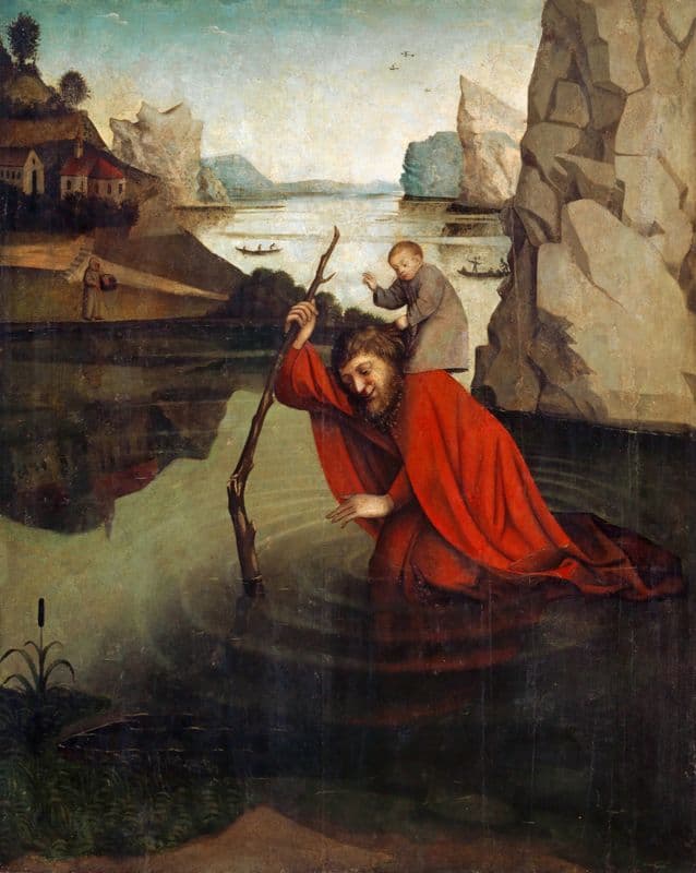 Saint Christopher as a canvas print