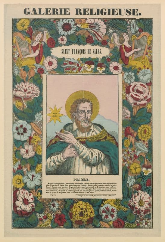 Saint François de Sales as a canvas print