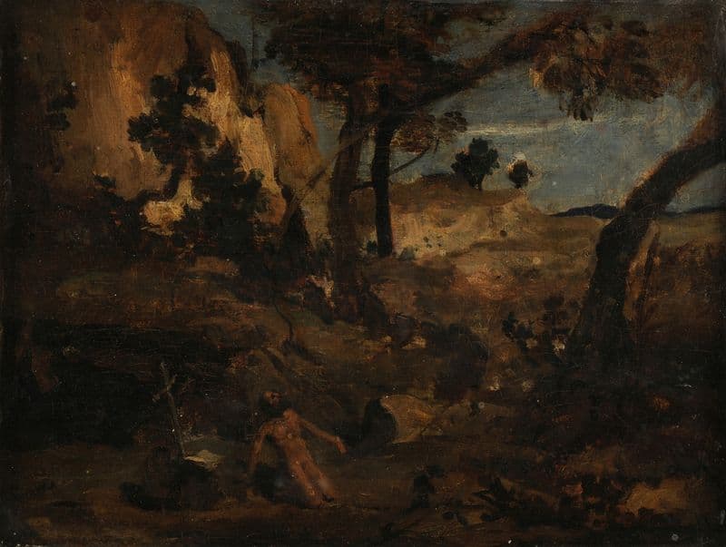 Saint Jérôme (after 1837) as a canvas print