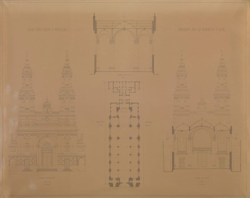 Saint Joseph’s Church in Brussels as a canvas print
