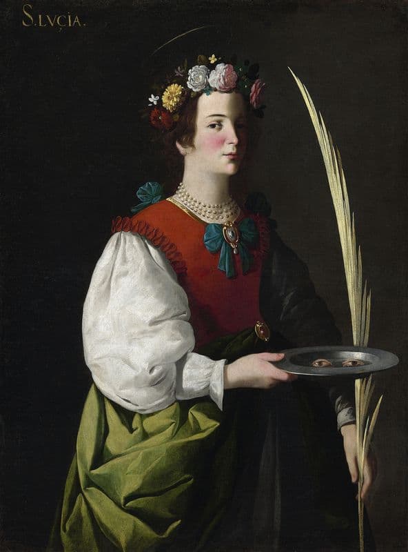 Saint Lucy (c. 1625-1630) as a canvas print