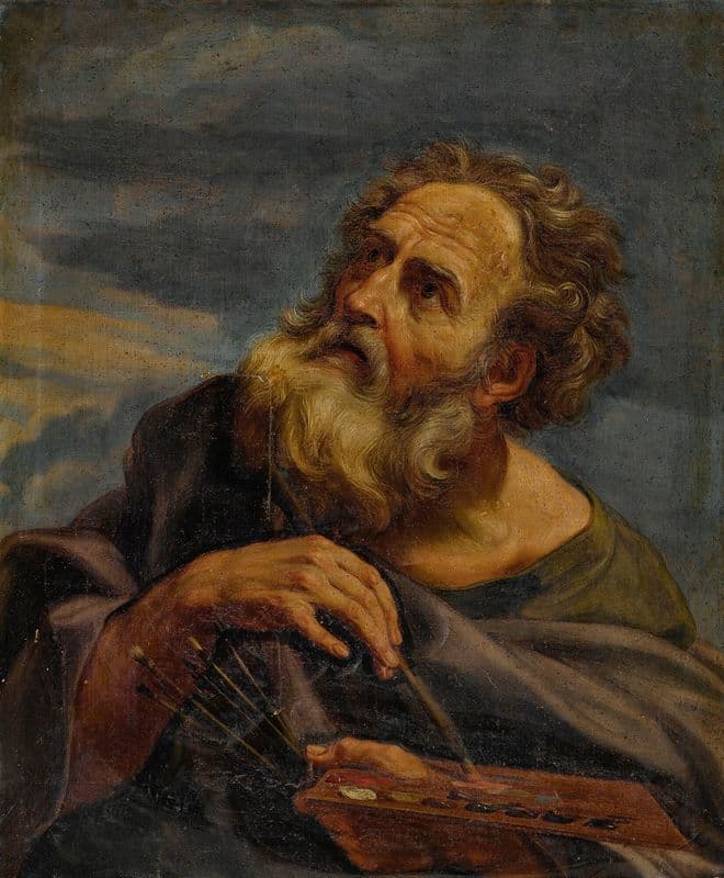 Saint Luke as a canvas print