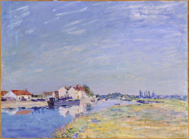 Saint Mammès as a canvas print