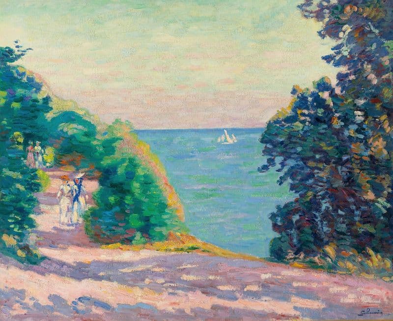 Saint Palais (circa 1909) as a canvas print
