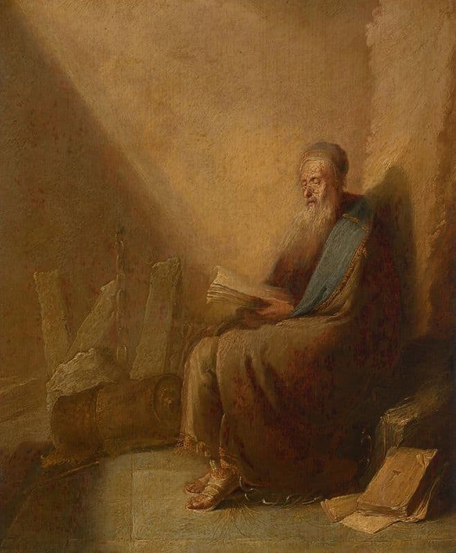 Saint Paul imprisoned at Philippi as a canvas print