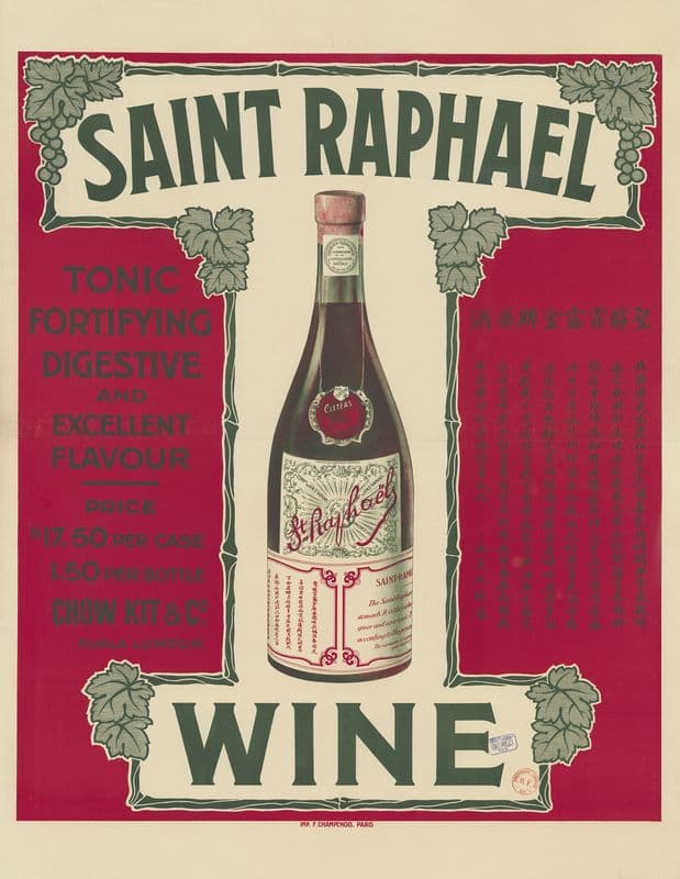 Saint – Raphaël tonic, fortifying. Wine as a canvas print