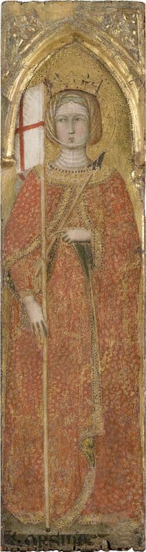 Saint Ursula (ca 1370-1390) as a canvas print
