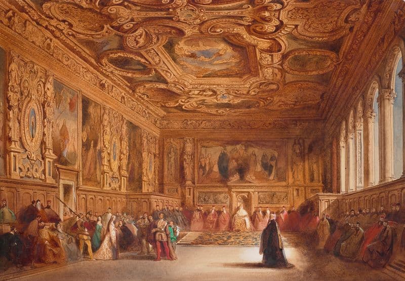 Sala del Senato, Doge’s Palace, Venice as a canvas print