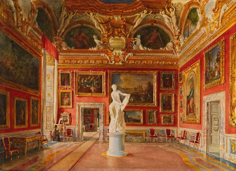 Sala di Giove im Palazzo Pitti, Florenz as a canvas print