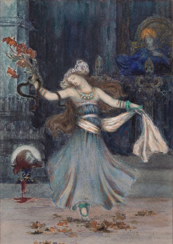 Salomé Dancing Before the Head of St. John the Baptist (mid to late 19th century) as a canvas print
