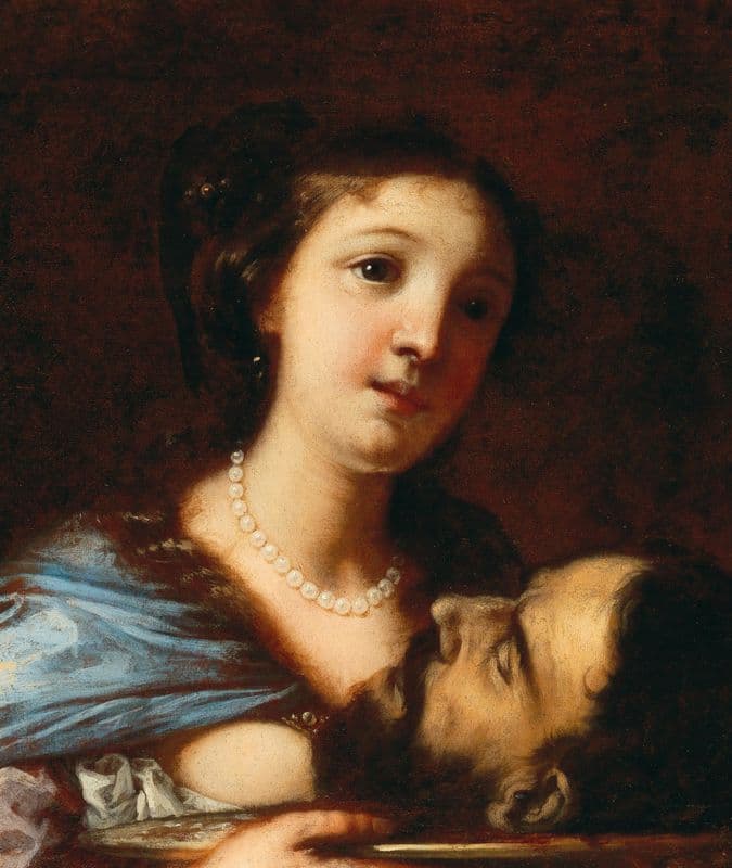 Salome with the head of Saint John the Baptist as a canvas print