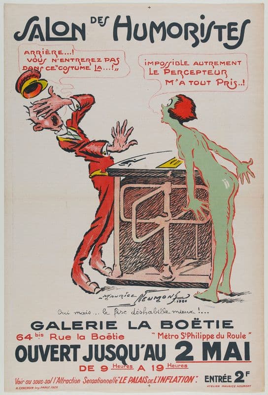 Salon Des Humoristes Galerie La Boëtie as a canvas print
