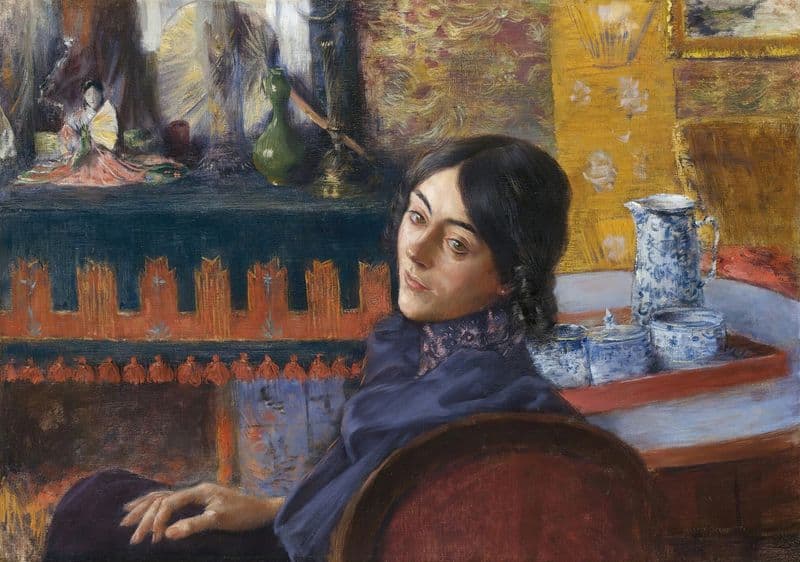 Salon Japonais as a canvas print