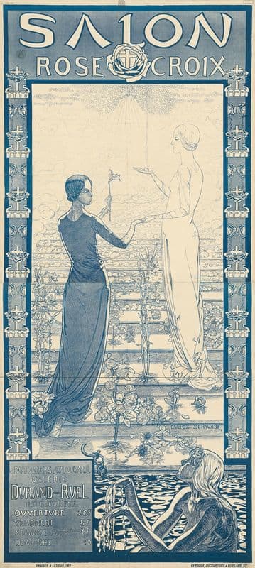 Salon Rose Croix. Galerie Durand-Ruel as a canvas print