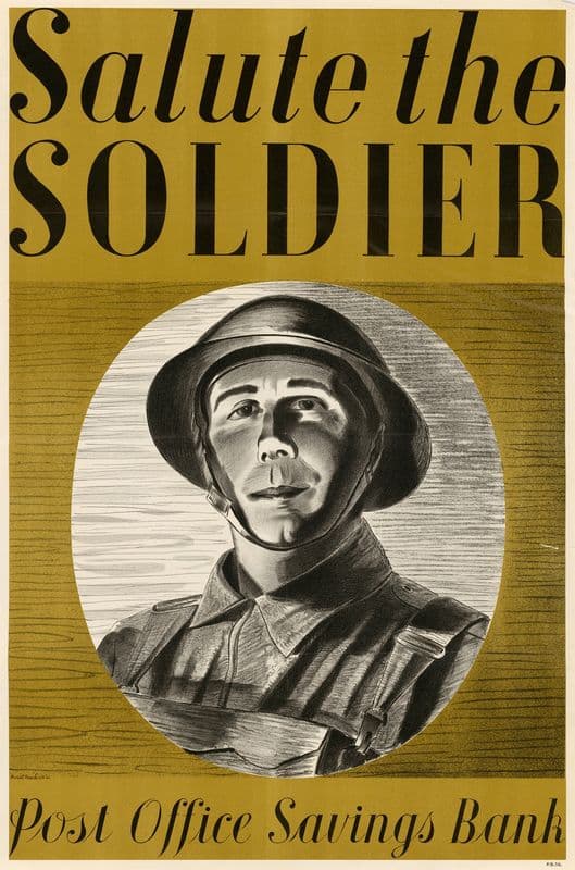 Salute the Soldier – Post Office Savings Bank as a canvas print