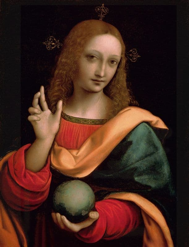 Salvator Mundi (16th century) as a canvas print