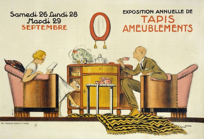 Samedi 26 Lundi 28 Mardi 29 SEPTEMBRE EXPOSITION ANNUELLE DE TAPIS AMEUBLEMENTS as a canvas print