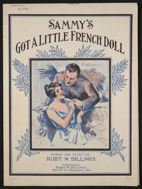 Sammy’s got a little French doll as a canvas print