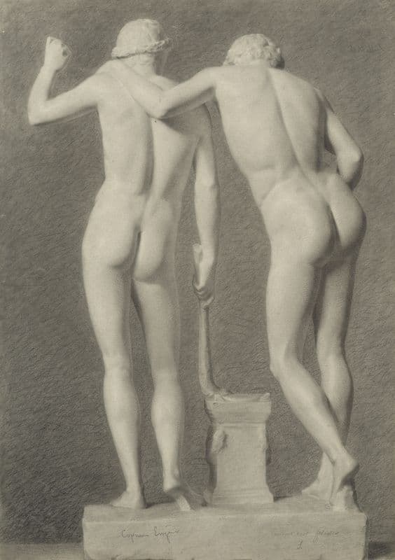 San Ildefonso Group (1855-1859) as a canvas print