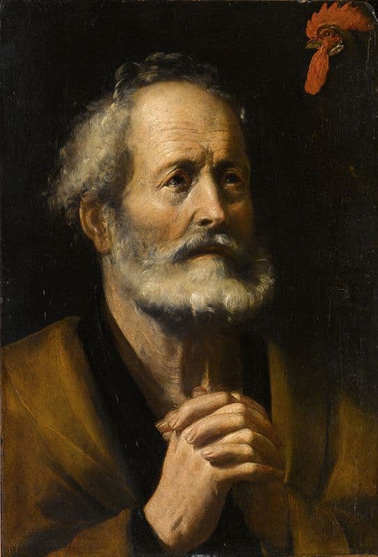 San Pietro E Il Gallo as a canvas print