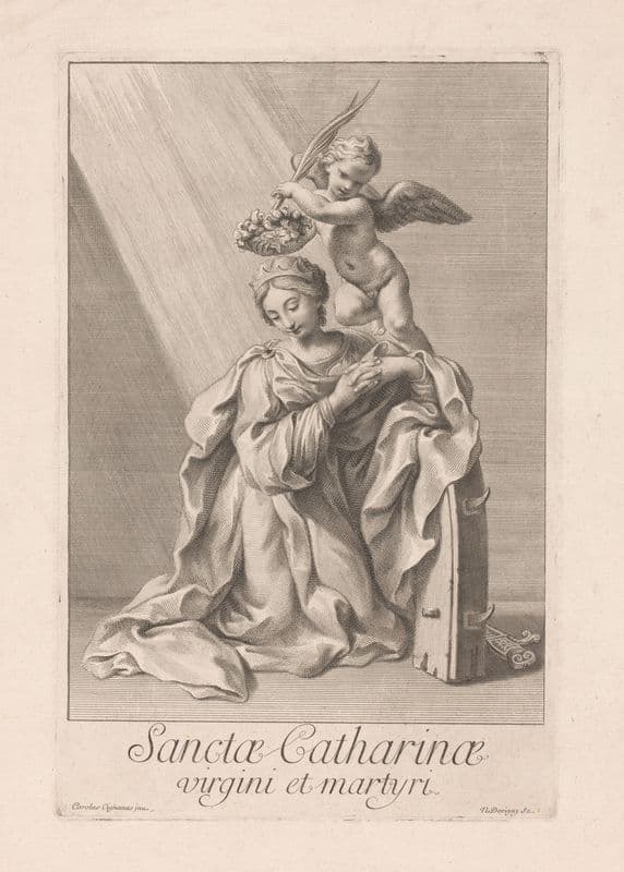 Sancta Catharina virgini et martyri as a canvas print