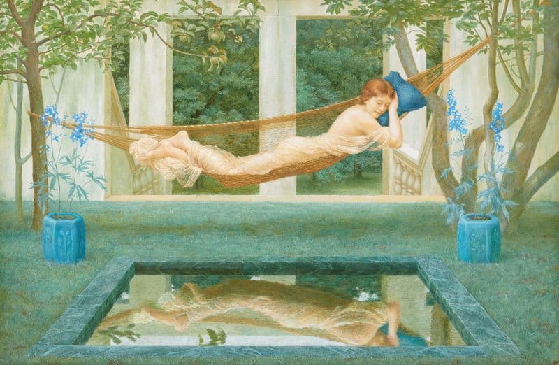 Sara, belle d’indolence as a canvas print