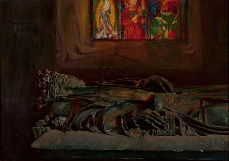 Sarcophagus of Queen Jadwiga as a canvas print