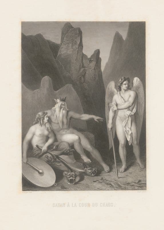 Satan a la cour du chaos as a canvas print