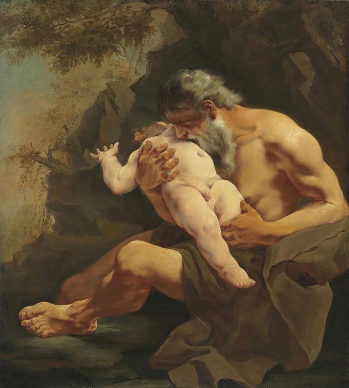 Saturn Devouring his Child as a canvas print
