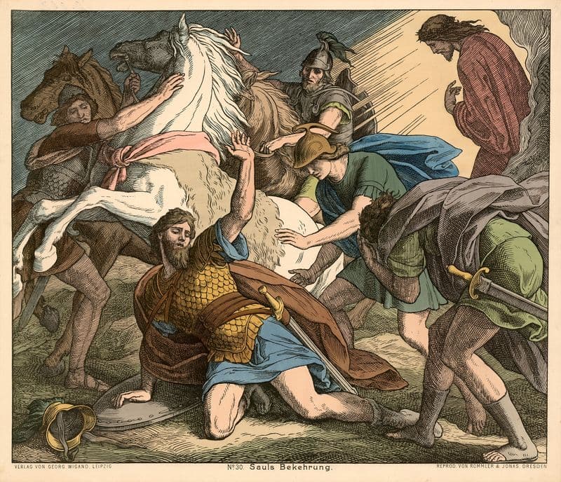 Sauls Bekehrung (Saul’s conversion) as a canvas print