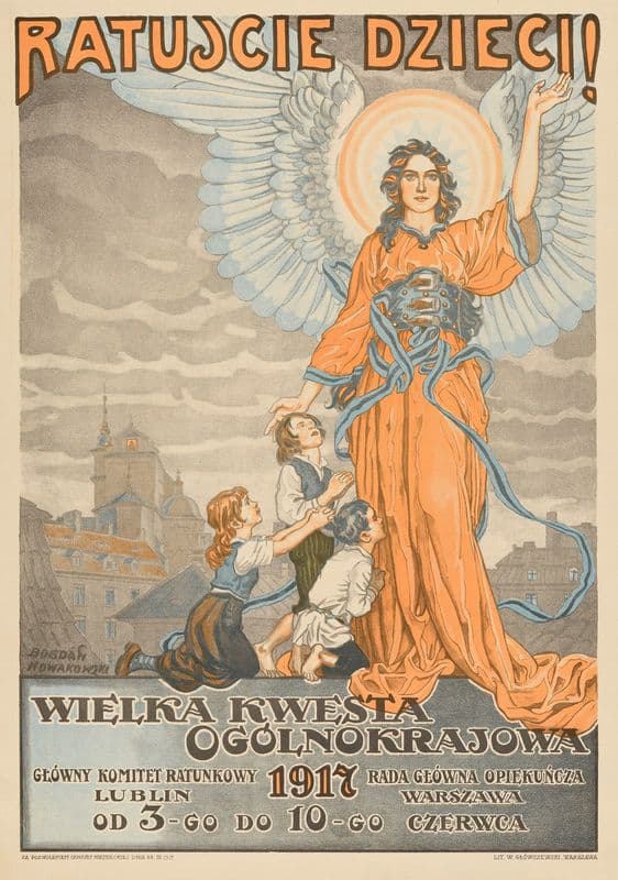 Save the children! Grand nationwide collection 1917 as a canvas print