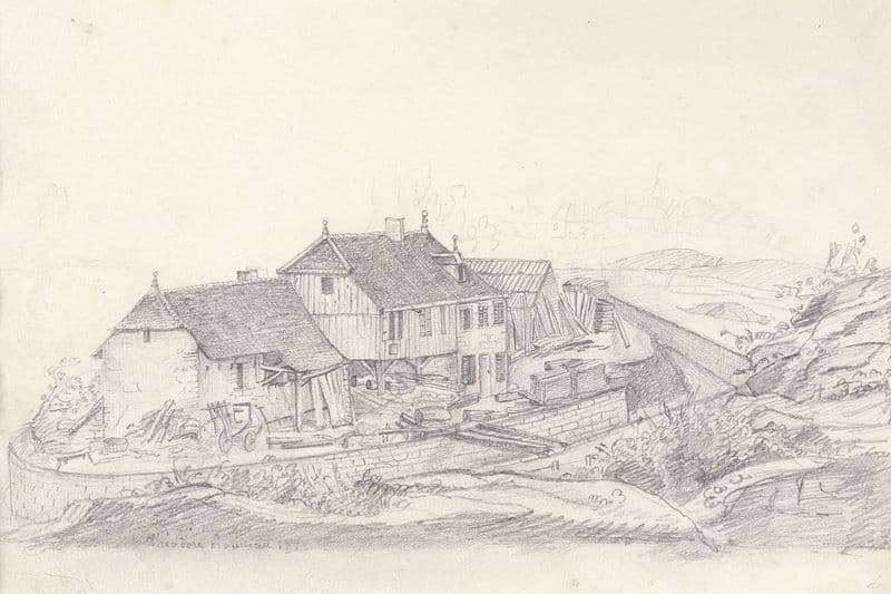 Sawmill of M. Maire, near Besançon as a canvas print