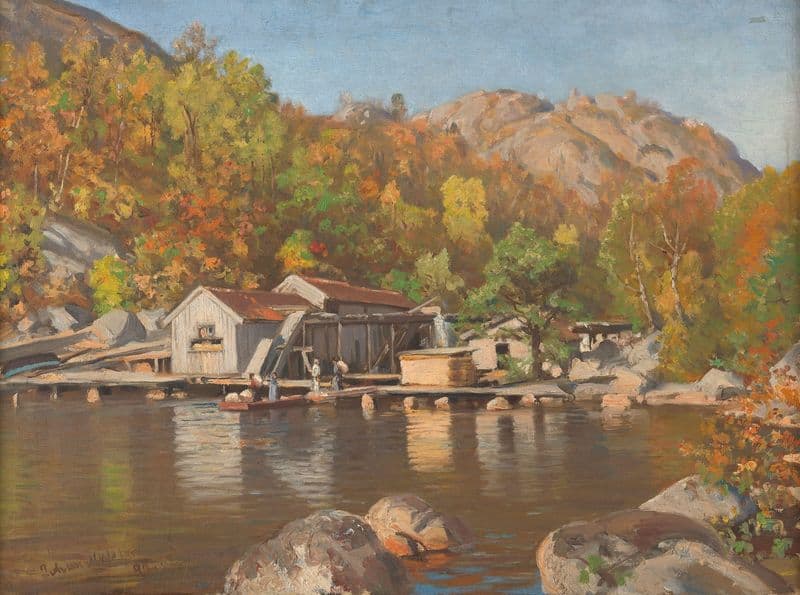 Sawmill as a canvas print