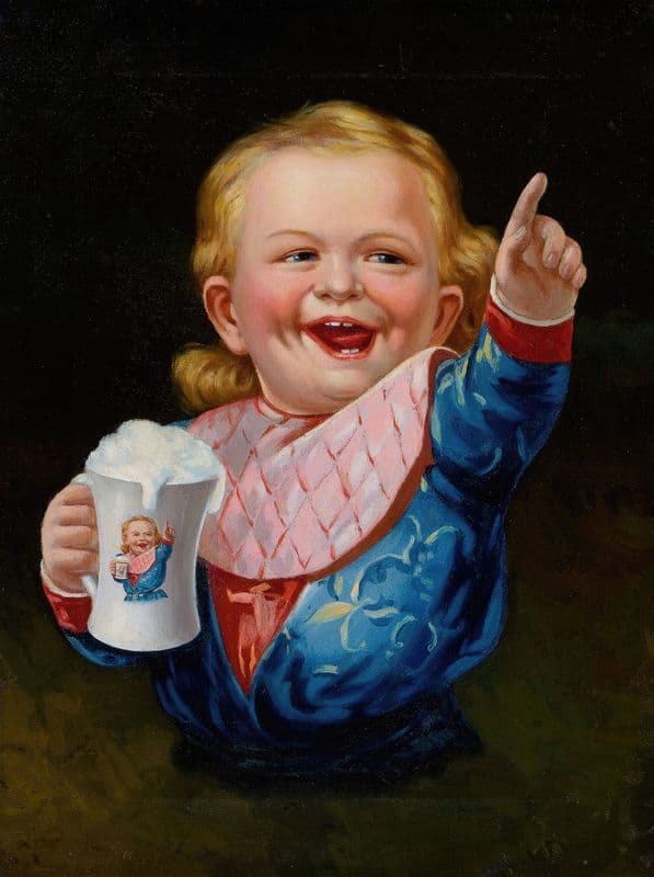 ‘Say Hires!’, Hires Root Beer advertisement (circa 1904) as a canvas print