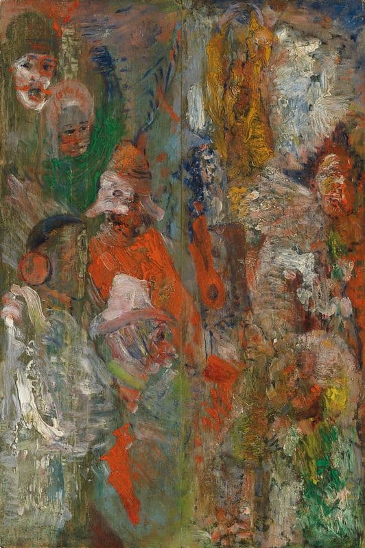 Scène carnavalesque as a canvas print