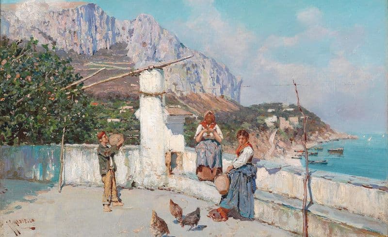 Scene da Capri as a canvas print