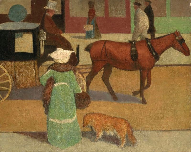 Scène de ville as a canvas print