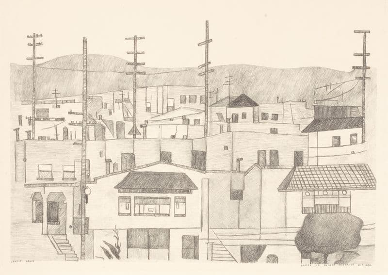 Scene in Sunset District as a canvas print