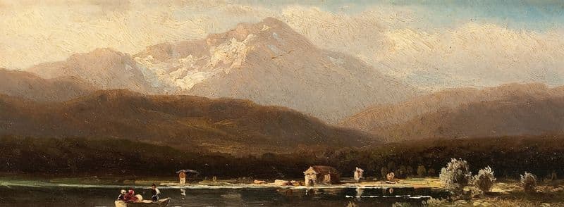 Scenic View of Lake Ammersee as a canvas print