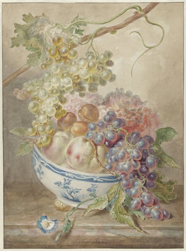 Schaal met fruit (1746 - 1769) as a canvas print