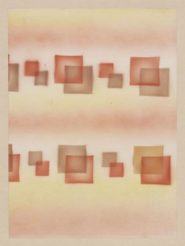 Schabloniertes Papier (Schablonenspritzpapier) (before 1927) as a canvas print