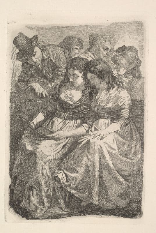Schadow and His Family as a canvas print