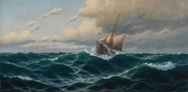 Schiff auf Hoher See as a canvas print