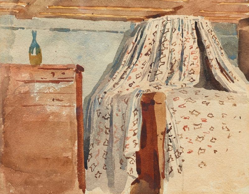 Schlafzimmer Interieur as a canvas print