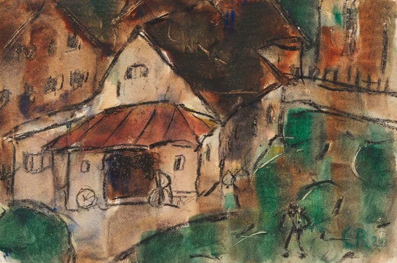 Schmiede in Erling as a canvas print