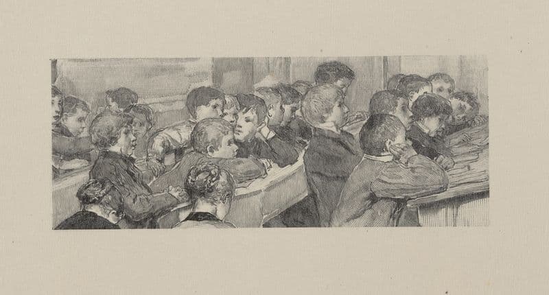 School room as a canvas print