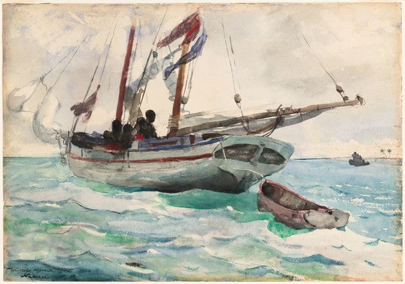 Schooner – Nassau (1898-99) as a canvas print