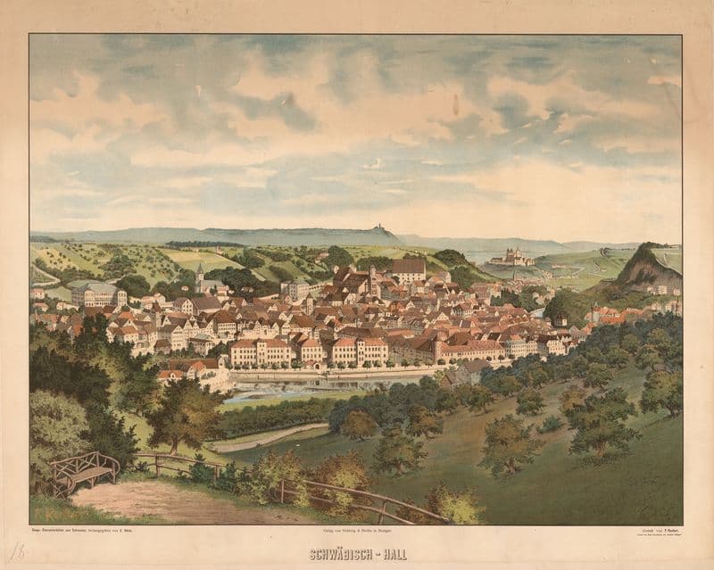 Schwabisch-Hall as a canvas print